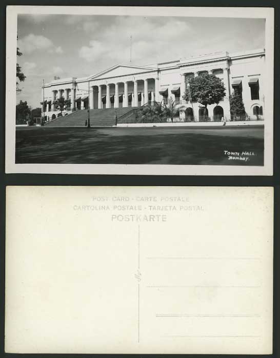 India Old Photo Postcard - MUMBAI BOMBAY - Town Hall