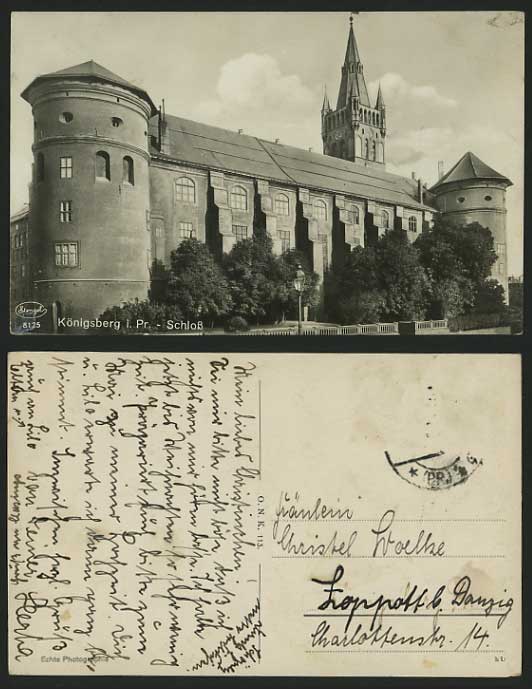 Germany Prussia Old Postcard KOENIGSBERG Schloss Castle