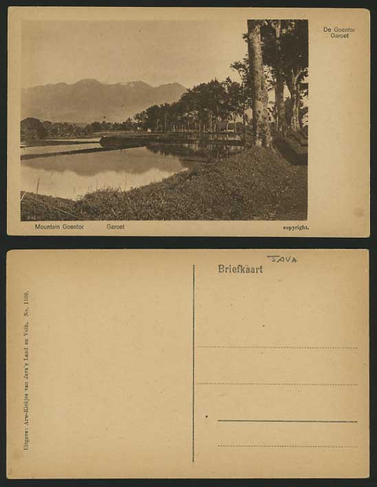 West Java D.E.I. Old Postcard GAROET - Mountain Goentor