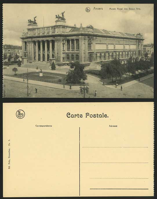 Belgium Old Postcard ANTWERP Musee Royal des Beaux Arts