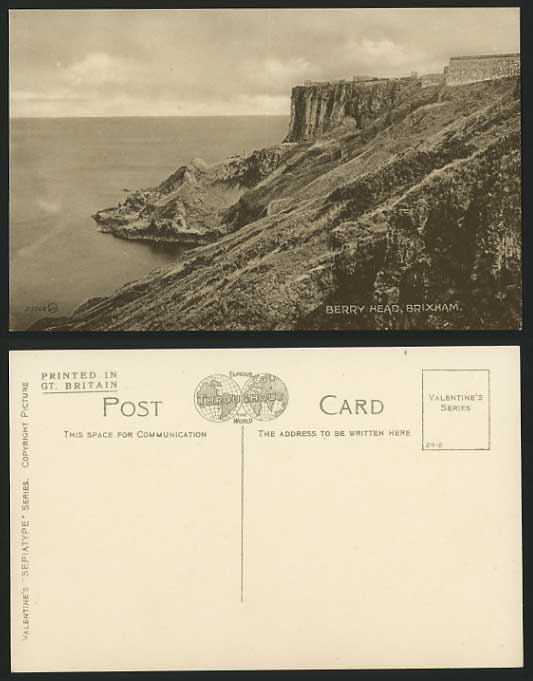 Devon Old Postcard BRIXHAM - Berry Head Coast Panorama
