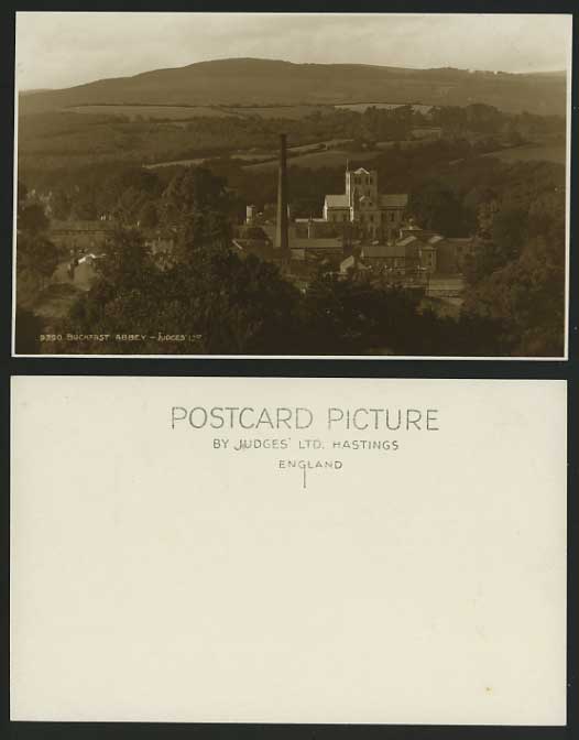 Devon Old Judges' R.P. Postcard BUCKFAST ABBEY Panorama