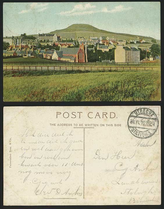 Netherlands 1918 Old Postcard UTRECHT Hill General View