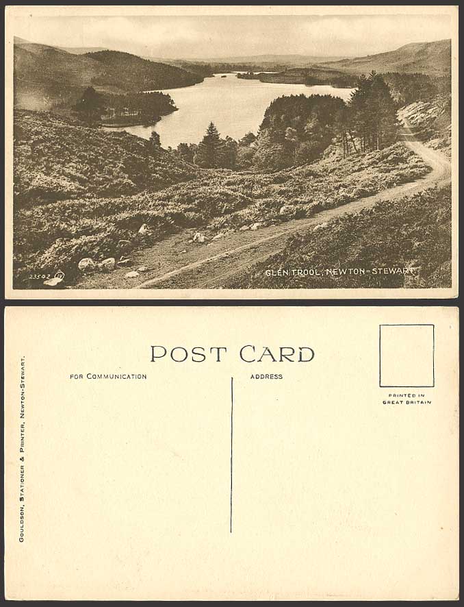 GLEN TROOL - NEWTON STEWART - Wigtownshire Old Postcard