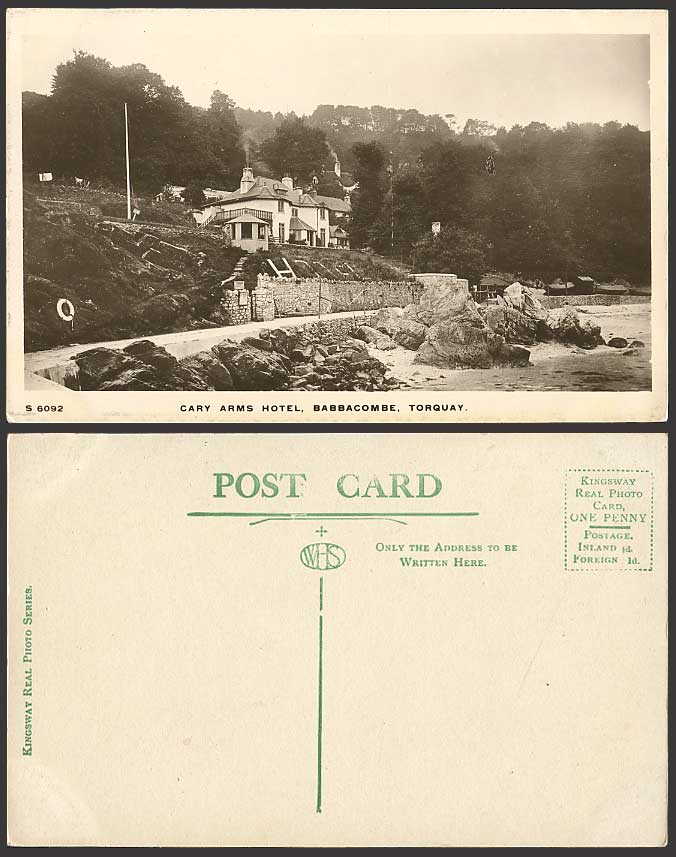 Babbacombe, CARY ARMS HOTEL, Torquay Devon Old Postcard