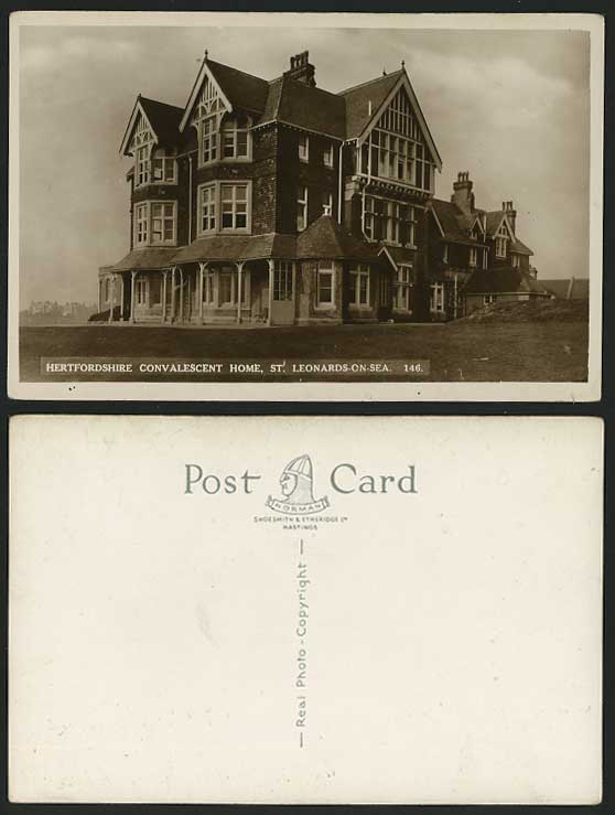 St. Leonards. Hertfords. Convalescent Home Old Postcard