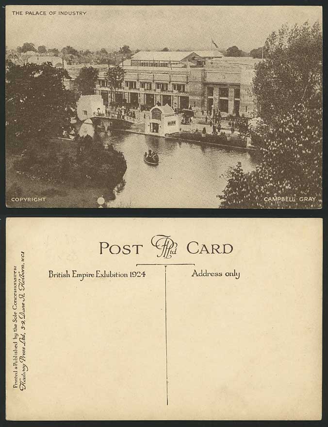 INDUSTRY PALACE British Empire Exhibition 1924 Postcard