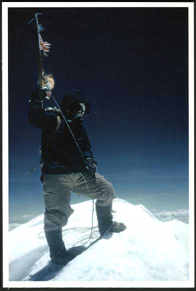 Tibet Mt. EVEREST Expedition 1953 Postcard Mountaineer, TENZING NORGAY on SUMMIT