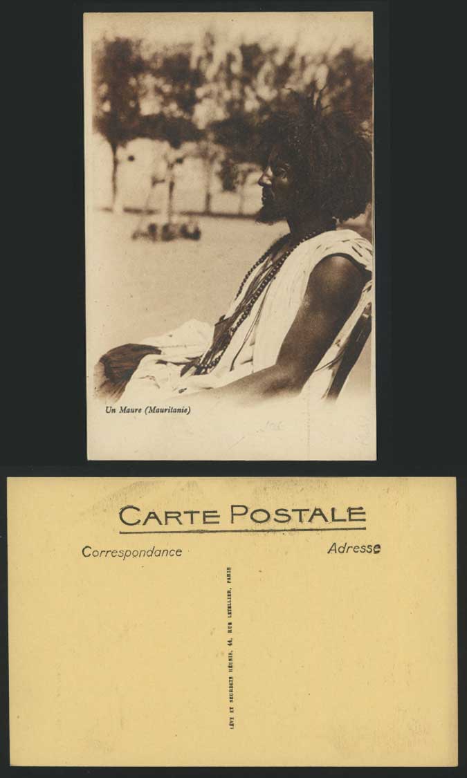 Mauritania Old Postcard Un Maure Moor, Native Black Man