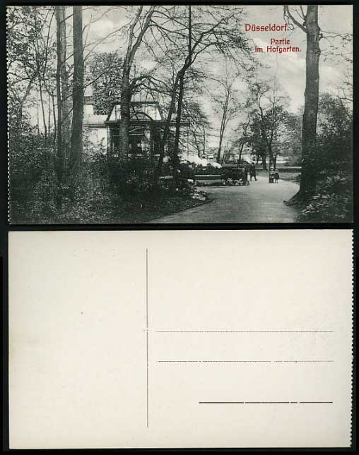 Germany Old Postcard DUESSELDORF - Partie im Hofgarten