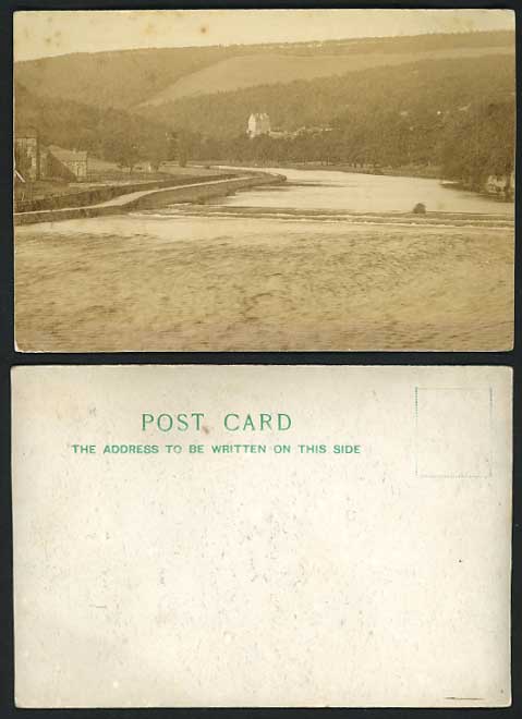 England Undivided Back Old Postcard RIVER Lake Mountain