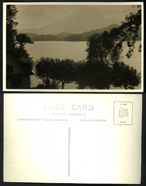 England Lake District Old Postcard LAKE & MOUNTAINS