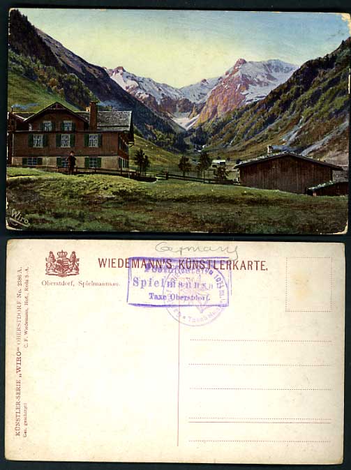 Germany Old Coloured Postcard OBERSTDORF Spielmannsau