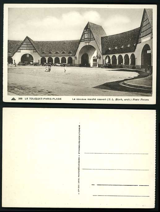 France Old BW Postcard Touquet-Paris-Plage VINTAGE CARS