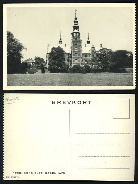 Denmark Old Postcard COPENHAGEN Rosenborg Slot
