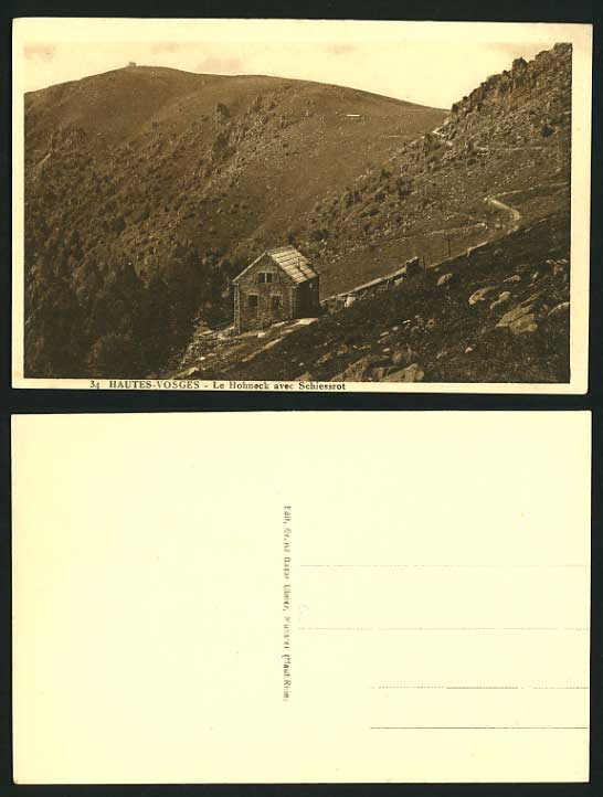 France Old Postcard VOSGES MOUNTAINS Hohneck Schiessrot