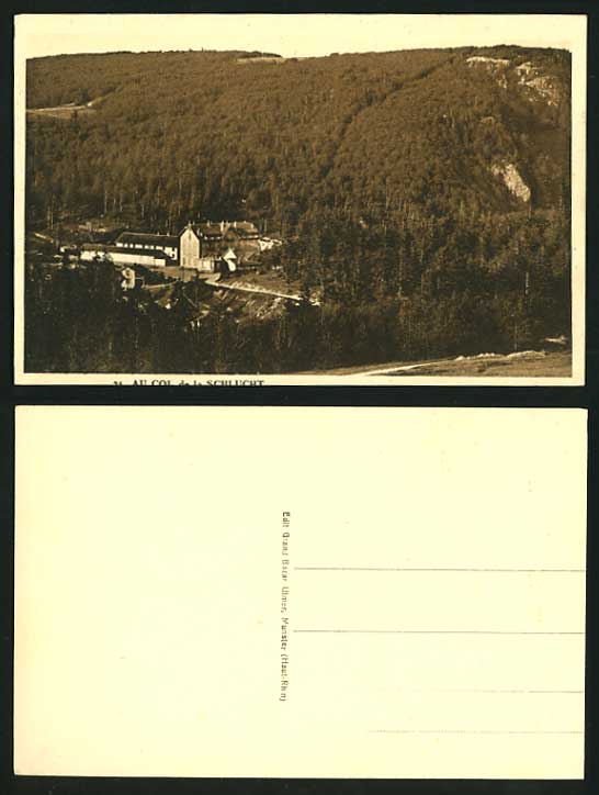 VOSGES - MOUNTAINS Au Col de la Schlucht Old Postcard