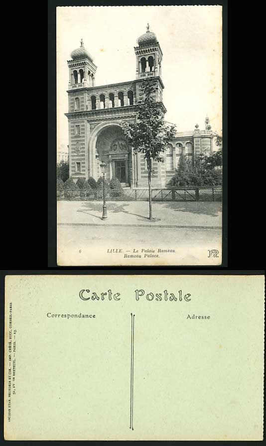 France Old Postcard Le Palais - LILLE - Rameau Palace