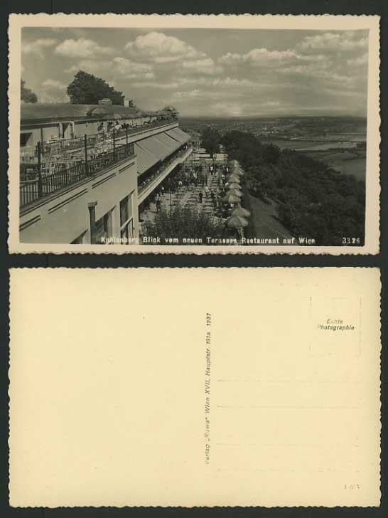 Wien Old Postcard VIENNA Kahlenberg Hotel and Panorama