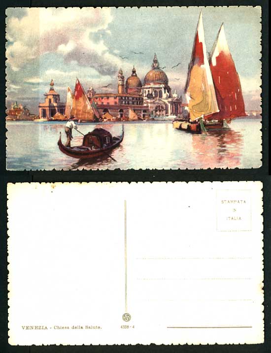 Italy Old Postcard - VENICE Venezia Chiesa della Salute for Sale