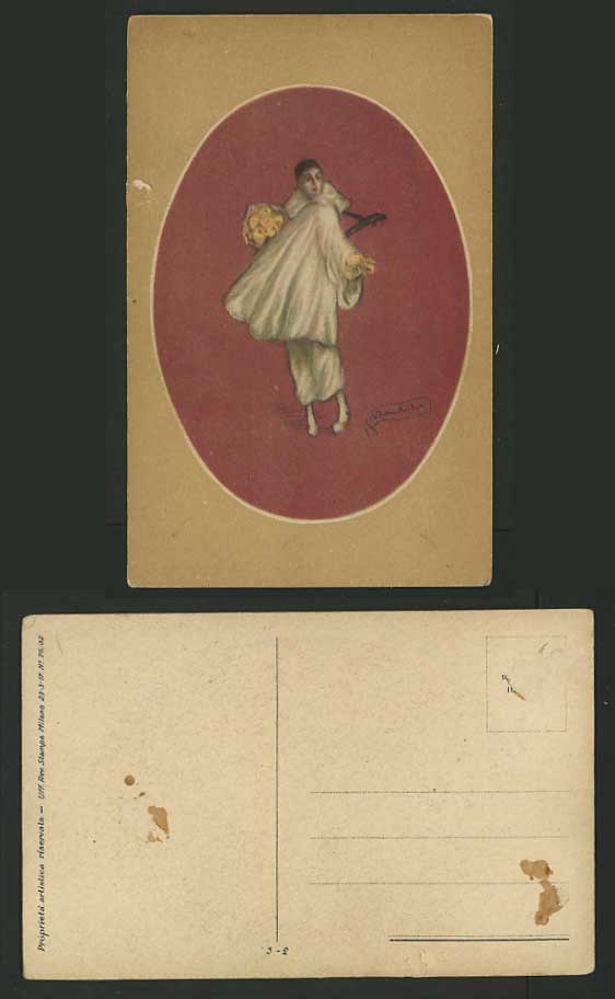 Artist Signed Postcard CHIC LADY 1917 Italy Postcard
