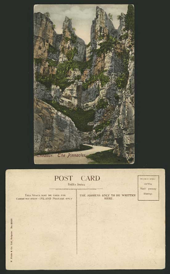Somerset Old Frith's Colour Postcard CHEDDAR Pinnacles