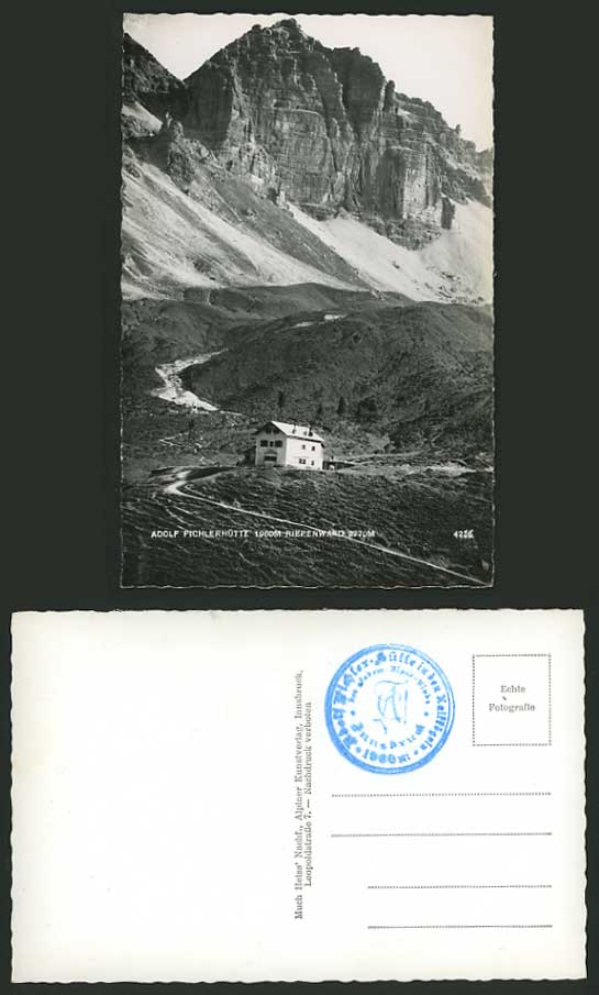 Austria Photo Postcard Adolf Pichlerhuette Riepenwand