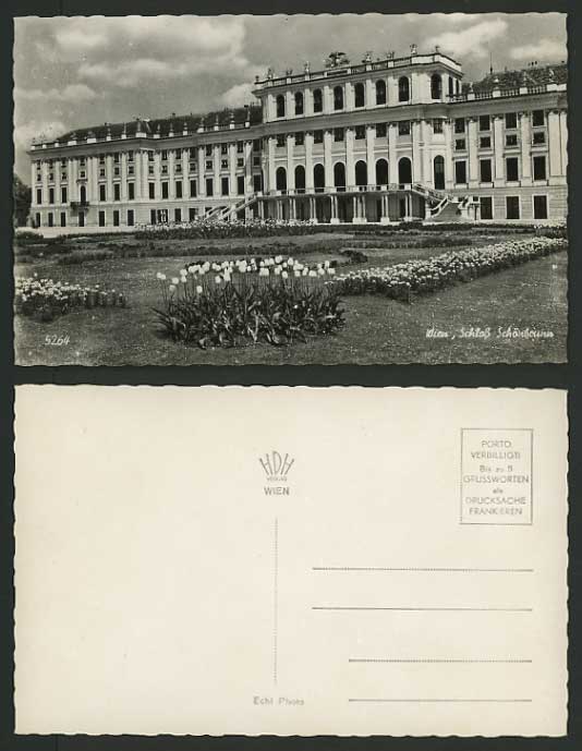 Austria RP Postcard VIENNA CASTLE Schloss Schoenbrunn
