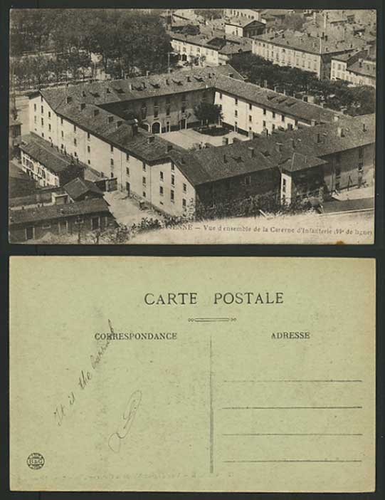 France Old Postcard VIENNE Infantery Caserne - 99 Ligne
