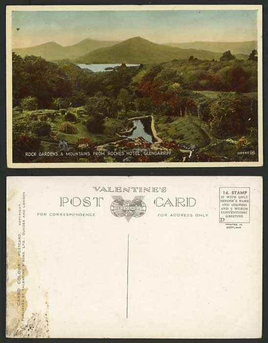 Ireland Cork Postcard GLENGARRIFF Rock Gardens Mountain
