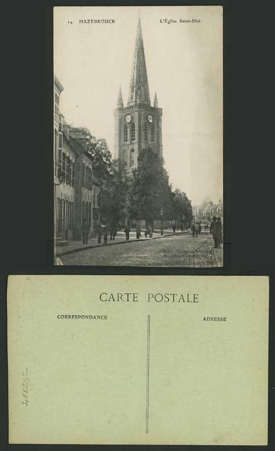 Nord-Pas-de-Calais Vintage Postcard - HAZEBROUCK CHURCH