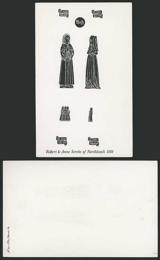 Robert & Anne Serche of Northleach 1501 Religious Card