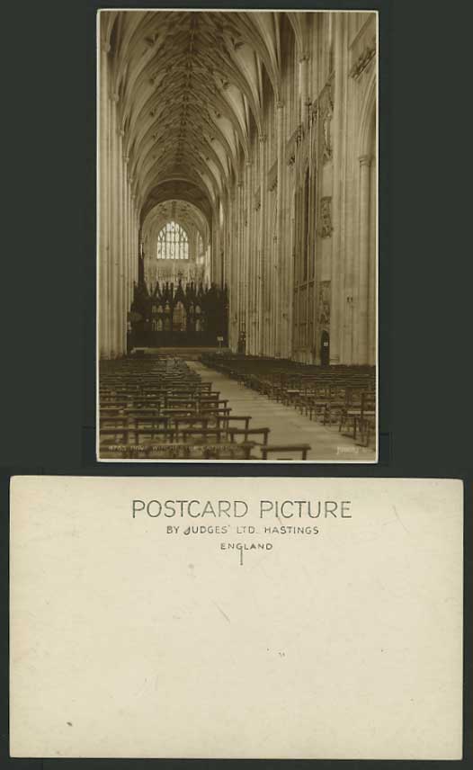 Hampshire Judges' Old RP Postcard WINCHESTER CATHEDRAL