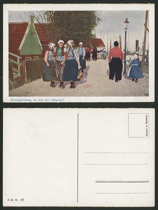 Netherlands Old Postcard CHILDREN Traditional Costume