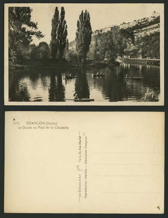 France Old Real Photo Postcard - BESANCON Doubs Citadel