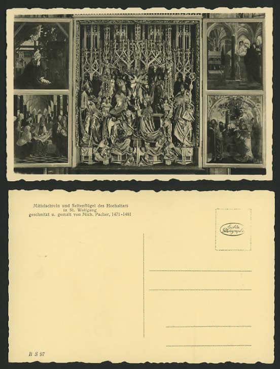 Religious RP Postcard HIGH ALTAR IN ST. WOLFGANG CHURCH