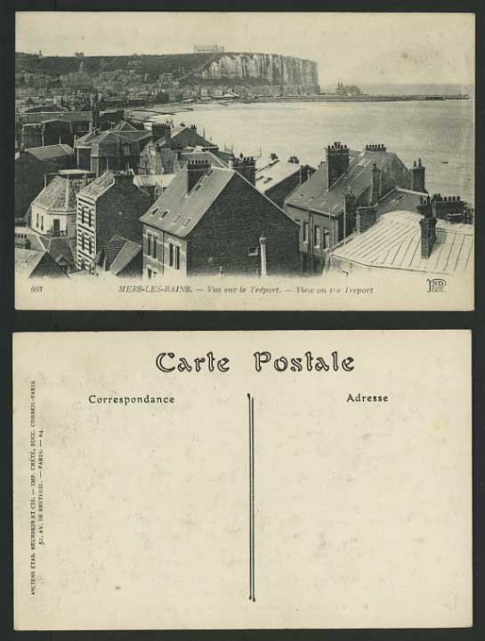 France Old Postcard Somme Picardy MERS-LES-BAINS - Pier