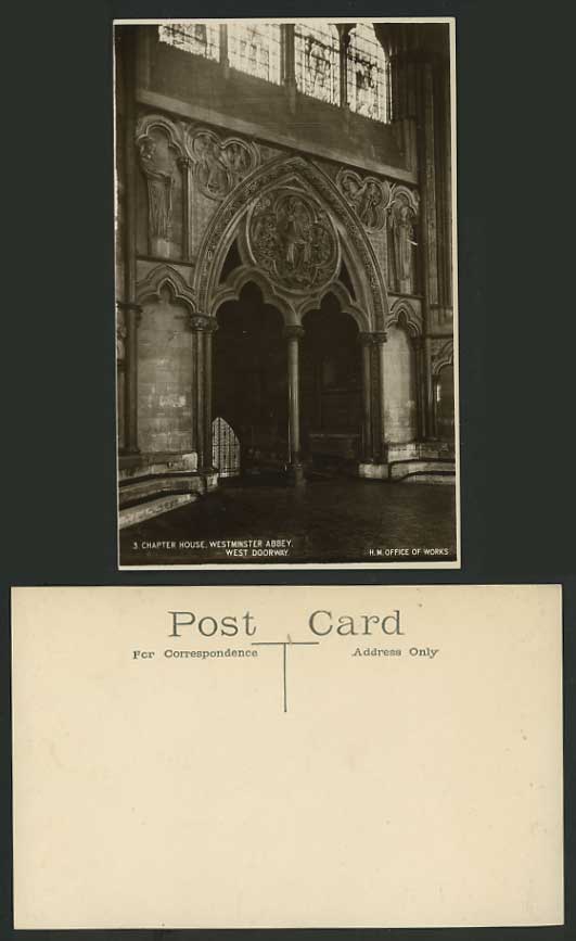 London Old RP Postcard WESTMINSTER ABBEY Chapter House