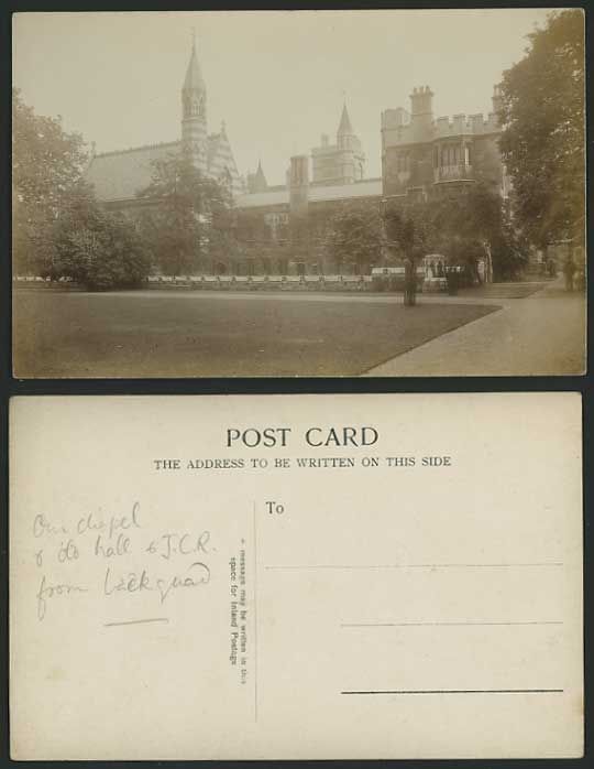 Oxfordshire Old Real Photo Postcard OXFORD JCR Chapel