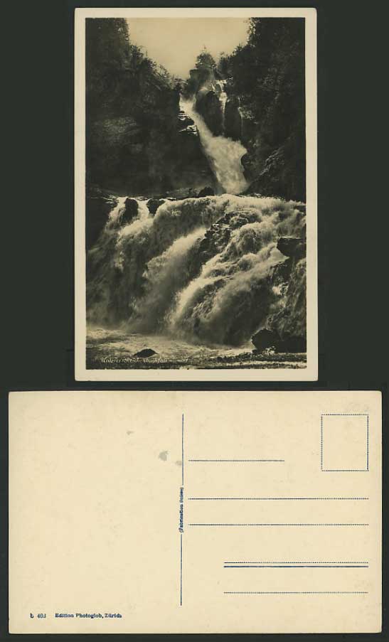 Switzerland Old R.P. Postcard REICHENBACHFALL WATERFALL