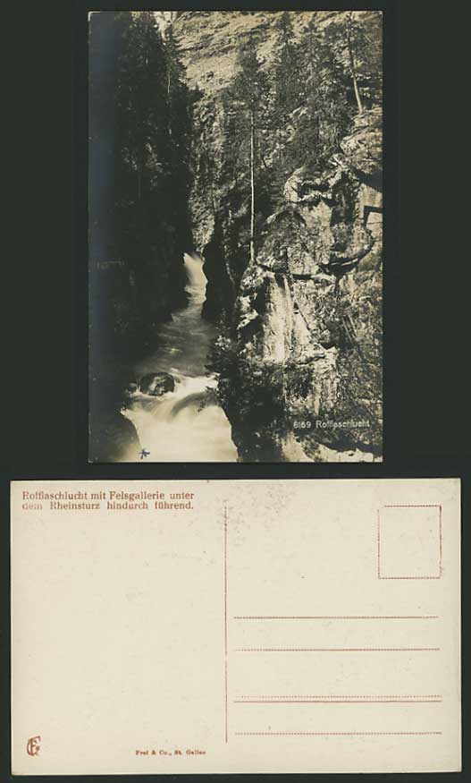 Switzerland Old RP Photo Postcard ROFFLASCHLUCHT River