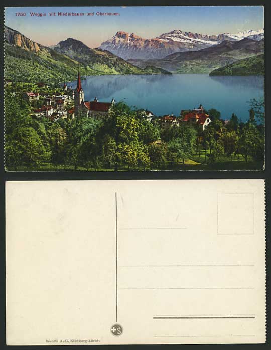 Switzerland Old Coloured Postcard - WEGGIS Lucerne LAKE