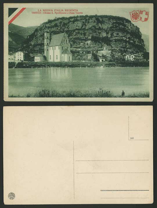 Italy Old Postcard TRENTO Church S.Apollinae / Redenta