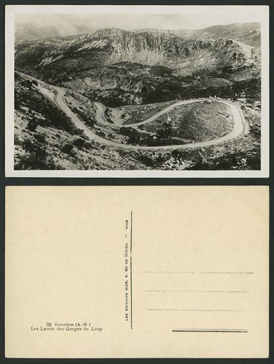 France Old Real Photo Postcard - GOURDON Gorges du Loup