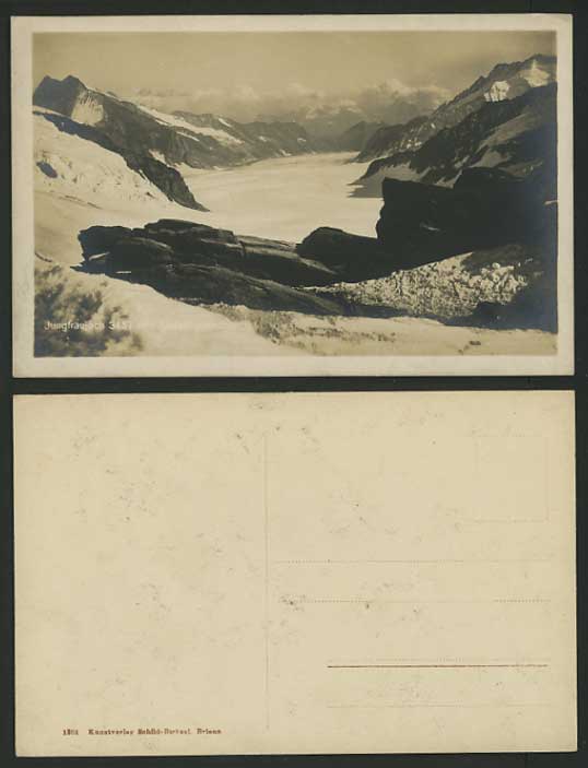 Switzerland Old Postcard - ALETSCH GLACIER Jungfraujoch