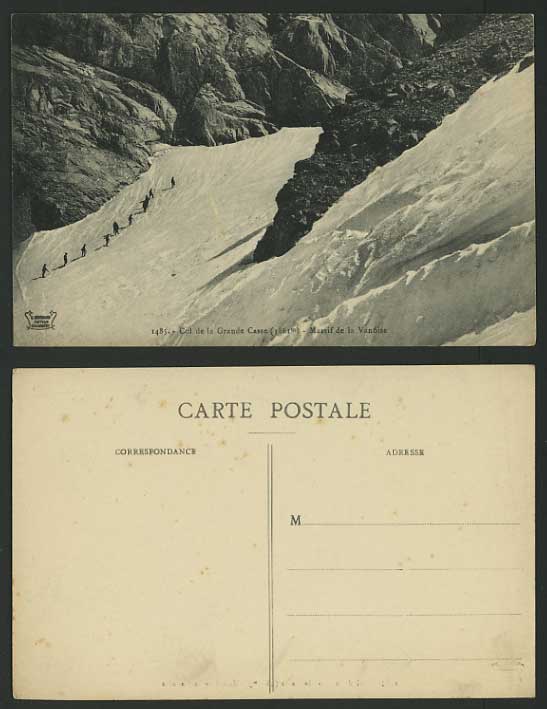 France Old Postcard MASSIF DE LA VANOISE / Grande Casse