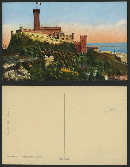Italy Old Colour Postcard GENOVA / Castello de Albertis