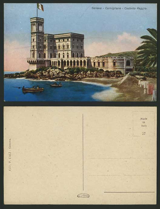 Italy Old Postcard GENOVA / Cornigliano Castello Raggio