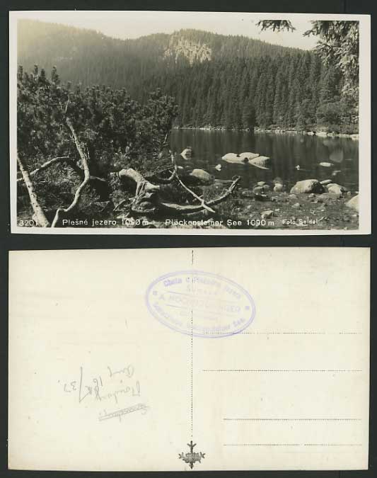 Czechoslovakia 1937 Old RP Postcard PLOECKENSTEINER SEE