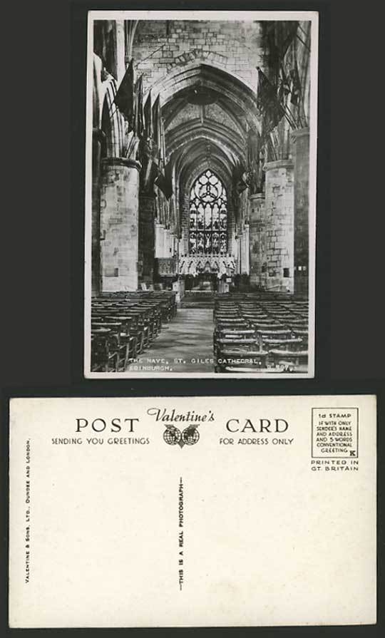 Scotland Old RP Postcard EDINBURGH St. Giles Cathedral